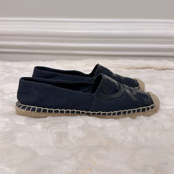 Tory Burch Blue Espadrille Slip-Ons - Picture 2 of 9